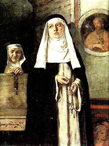 jenny nystrom nunnor i kyrkan china oil painting image